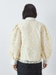 Sister Jane Marigold Floral Jacquard Blouse, Ivory