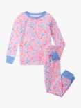 Hatley Kids' Organic Cotton Blend Ditsy Floral Pyjamas, Multi