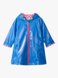 Hatley Kids' Glitter Splash Proof Hooded Swing Jacket, Blue