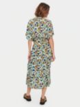 Saint Tropez Didi Abstract Print Midi Shirt Dress, Pastel Turquoise/Multi