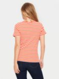 Saint Tropez Aster Short Sleeve Stripe T-Shirt, Tigerlily