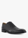 Dune Stuttgart Saffiano Leather Brogues, Black