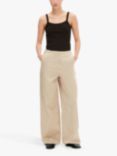 SELECTED FEMME Mikala Wide Leg Trousers, Humus