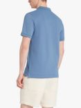 Farah Blanes Short Sleeve Polo Top, Sheaf Blue