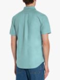 Farah Brewer Short Sleeve Organic Cotton Shirt, Brook Blue
