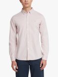 Farah Steen Organic Cotton Long Sleeve Shirt, Dark Pink