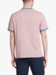 Farah Groves Ringer Short Sleeve T-Shirt, Dark Pink