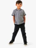 Angel & Rocket Kids' Smart Washed Chinos, Charcoal