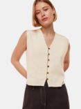 Whistles Bailey Button Through Tank Top, Oatmeal