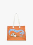 Radley The Grass Is Greener Large Open Top Tote Bag, Apricot