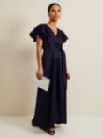 Phase Eight Petite Arabella Wrap Maxi Dress, Navy