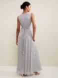 Phase Eight Collection 8 Artemis Shimmer Maxi Dress, Silver