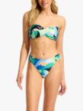 Seafolly Rio Twist Bandeau Bikini Top, Jade