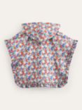 Mini Boden Kids' Floral Towelling Hoodie Poncho, Nautical Floral