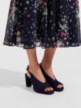 Hobbs Kali Suede Platform Sandals, Midnight