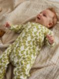 Claude & Co Baby Organic Cotton Blend Smiley Splodge Onesie, Green/Multi