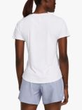 Under Armour Laser Short Sleeve Gym Top, White/Reflective