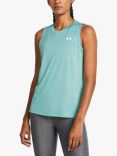 Under Armour Tech Gym Tank Top, Turquoise/White