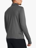 Under Armour Qualifier 1/4 Zip Long Sleeve Gym Top, Rock/Reflective