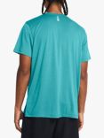 Under Armour Streaker Short Sleeve Gym Top, Teal/Reflective