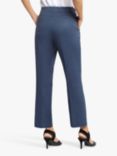 NYDJ Linen Blend Straight Leg Ankle Trousers, Navy