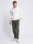 Aubin Provost Half-Zip Sweatshirt, White
