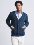 Aubin Henderson Striped Cardigan, Navy/Green