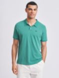Aubin Hanby Pique Short Sleeve Polo Shirt, Grass Green