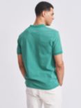 Aubin Hanby Pique Short Sleeve Polo Shirt, Grass Green