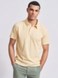 Aubin Arnold Linen Blend Polo Shirt, Yellow