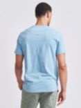 Aubin Hampton Cotton Linen T-Shirt, Blue