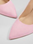 L.K.Bennett Floret Suede Pointed Toe Court Shoes, Pin-pink