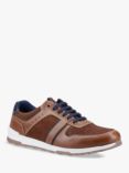 Hush Puppies Christopher Leather Trainers, Tan
