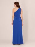 Adrianna Papell One Shoulder Embellished Jersey Maxi Dress, Brilliant Sapphire