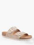 Hush Puppies Blaire Suede Footbed Sandals, Taupe