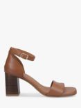 Hush Puppies Kelsey Leather Block Heel Sandals