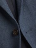 Charles Tyrwhitt Classic fit Wool Twill Texture Jacket, Mid Blue