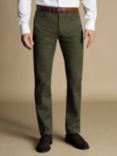 Charles Tyrwhitt Twill 5 Pocket Slim Fit Jeans, Olive Green