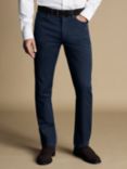 Charles Tyrwhitt Twill 5 Pocket Slim Fit Jeans, Petrol Blue