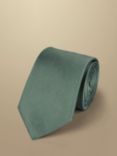 Charles Tyrwhitt Textured Silk Stain Resistant Tie, Light Green