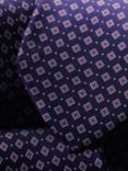 Charles Tyrwhitt Medallion Print Silk Slim Tie, Royal Blue