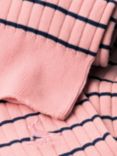 Charles Tyrwhitt Cotton Blend Ribbed Stripe Socks, Light Pink