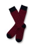 Charles Tyrwhitt Geo & Spot Socks, Red