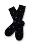Charles Tyrwhitt Tropical Fish Socks, Black