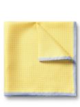Charles Tyrwhitt Silk Pocket Square Patterned Handkerchief, Lemon
