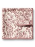 Charles Tyrwhitt Silk Pocket Square Paisley Handkerchief, Light Pink