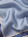 Charles Tyrwhitt Silk Pocket Square Colour Block Handkerchief, Sky Blue