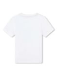 Timberland Kids' Graphic Logo Short Sleeve T-Shirt, White/Blue