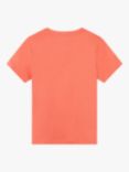Timberland Kids' Logo Print T-Shirt, Orange/Multi