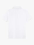 Timberland Kids' Logo Short Sleeve Polo Shirt, White